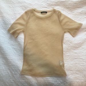 ZARA Gold Sheer top